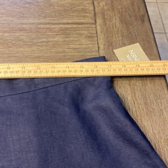 NWT For Cynthia 100%
Linen Royal Blue Wide Leg high waist - Picture 8 of 11